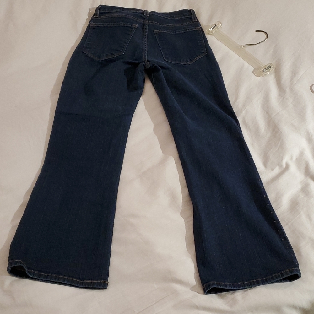 Like NEW NYDJ High Rise Dark Blue Bootcut Jeans